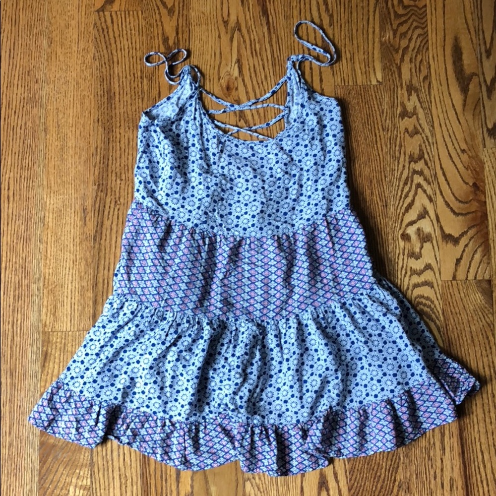 Spaghetti strap print top